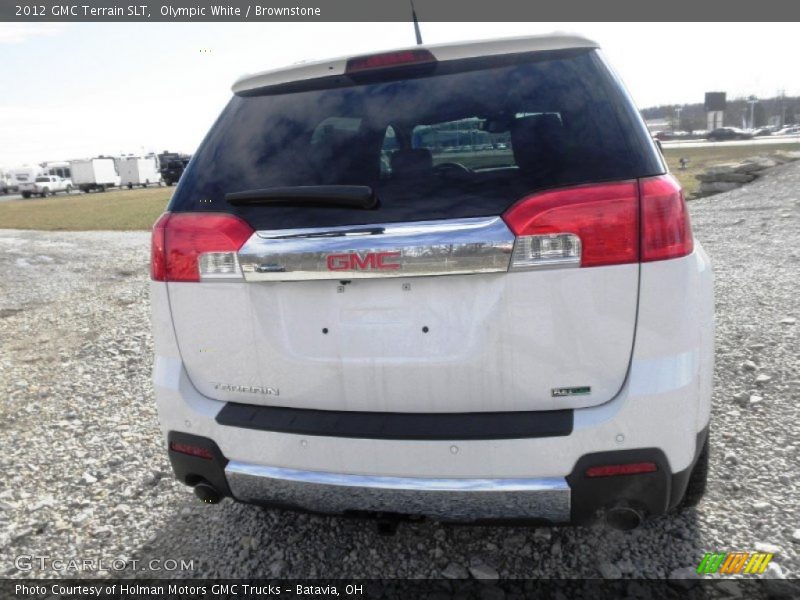 Olympic White / Brownstone 2012 GMC Terrain SLT