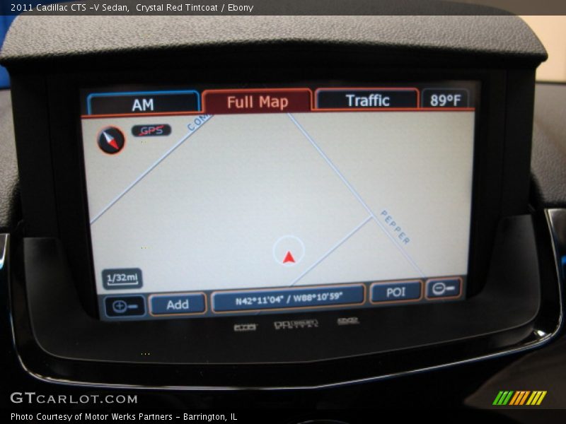 Crystal Red Tintcoat / Ebony 2011 Cadillac CTS -V Sedan