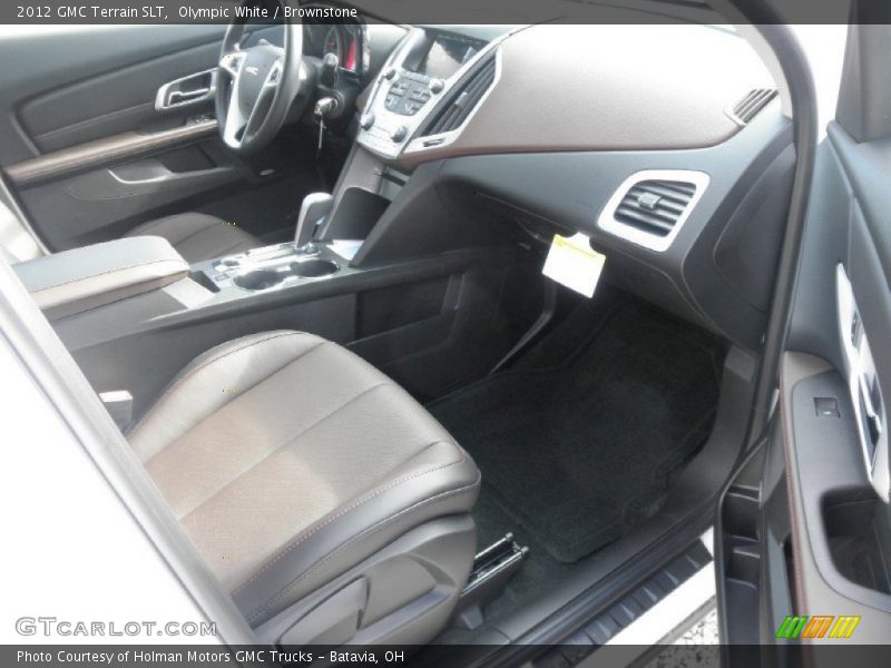 Olympic White / Brownstone 2012 GMC Terrain SLT