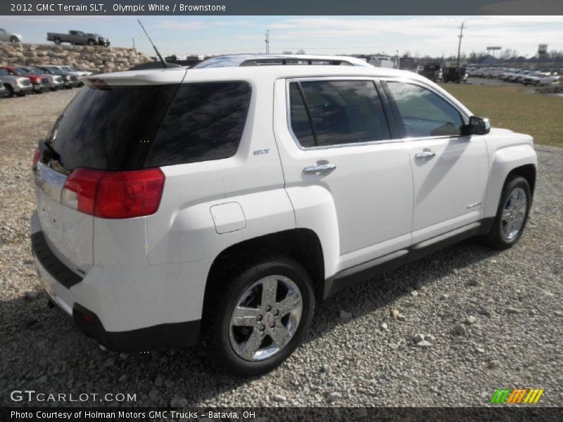 Olympic White / Brownstone 2012 GMC Terrain SLT
