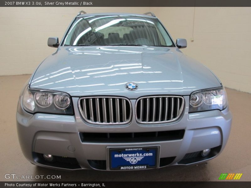 Silver Grey Metallic / Black 2007 BMW X3 3.0si