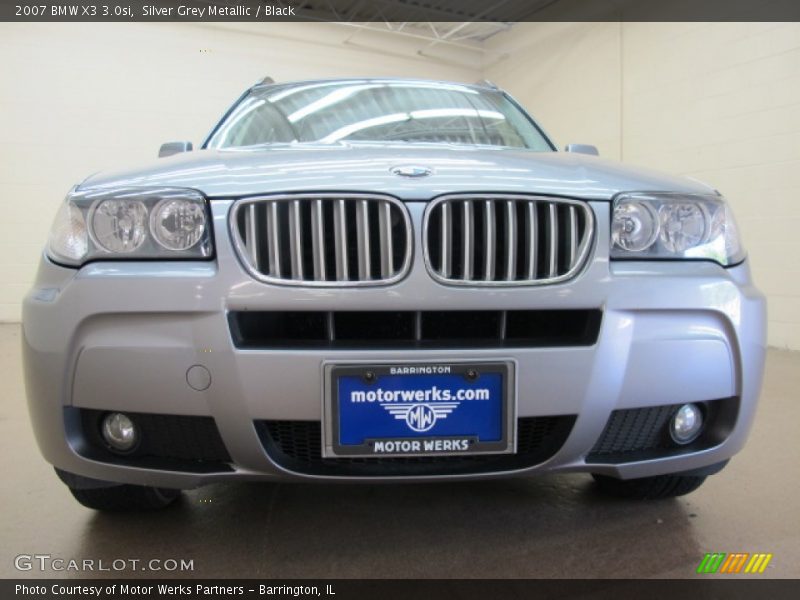 Silver Grey Metallic / Black 2007 BMW X3 3.0si