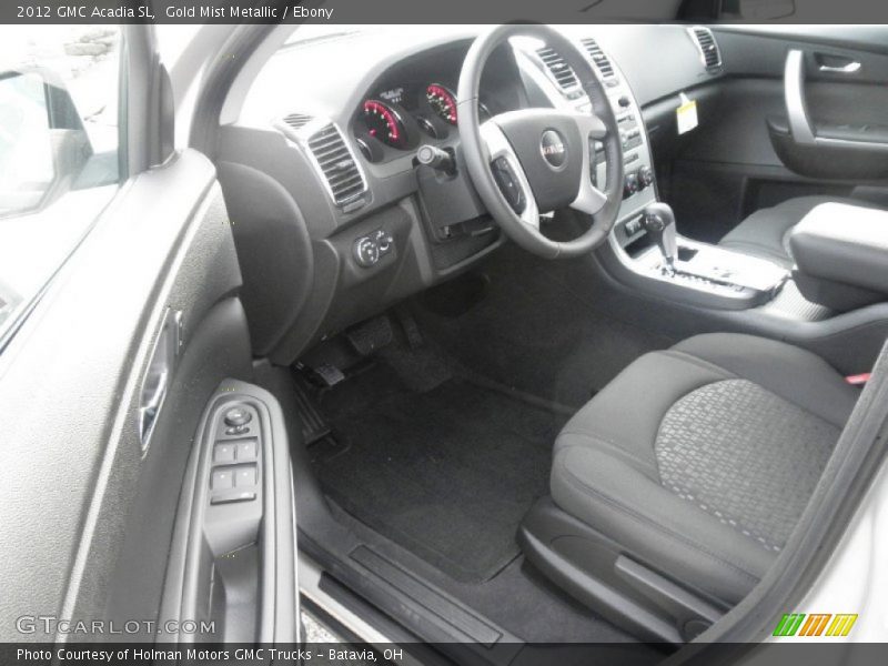 Gold Mist Metallic / Ebony 2012 GMC Acadia SL