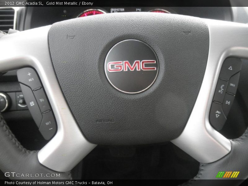 Gold Mist Metallic / Ebony 2012 GMC Acadia SL