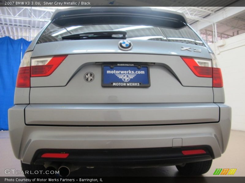 Silver Grey Metallic / Black 2007 BMW X3 3.0si
