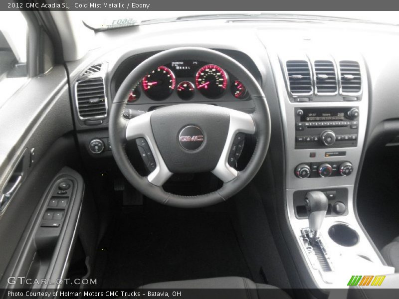 Gold Mist Metallic / Ebony 2012 GMC Acadia SL