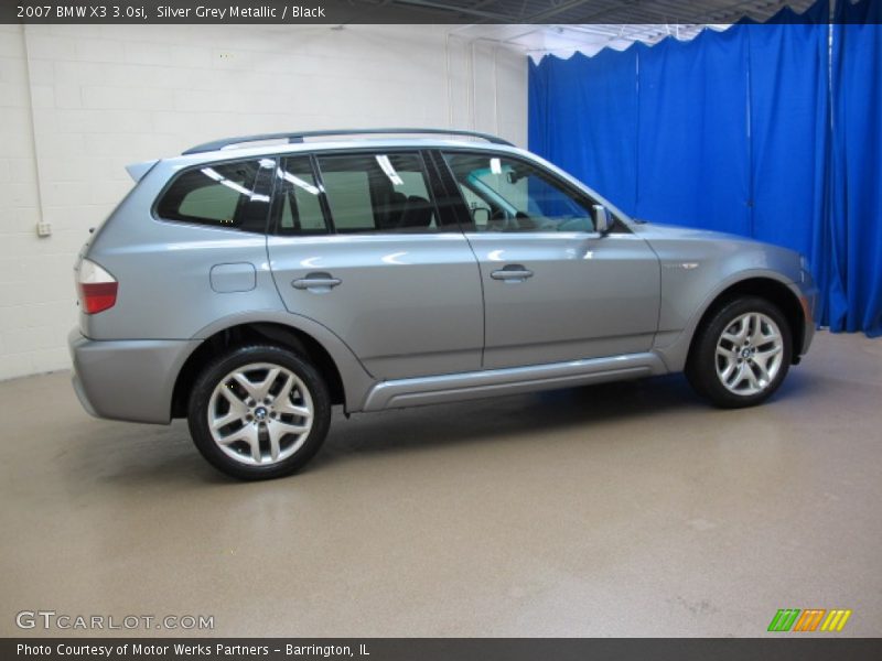 Silver Grey Metallic / Black 2007 BMW X3 3.0si