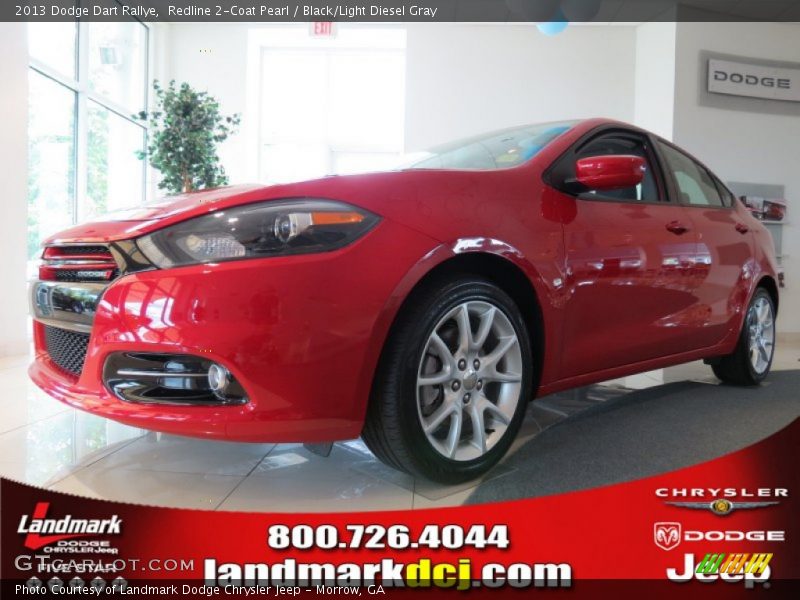 Redline 2-Coat Pearl / Black/Light Diesel Gray 2013 Dodge Dart Rallye