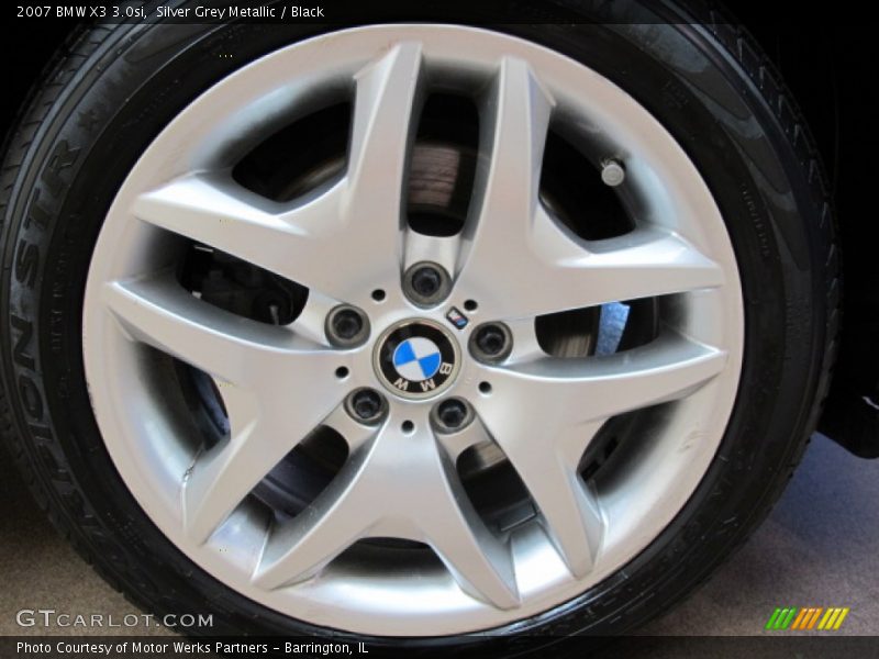 Silver Grey Metallic / Black 2007 BMW X3 3.0si