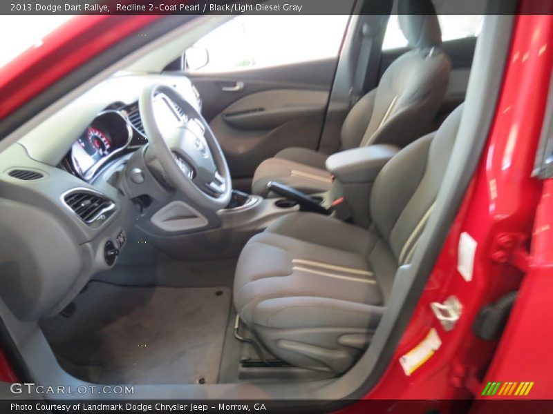  2013 Dart Rallye Black/Light Diesel Gray Interior