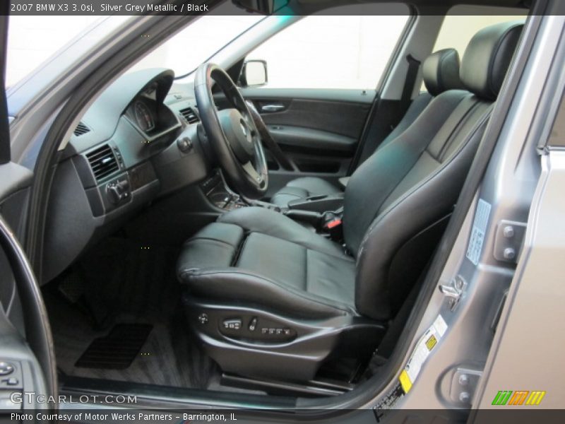Silver Grey Metallic / Black 2007 BMW X3 3.0si