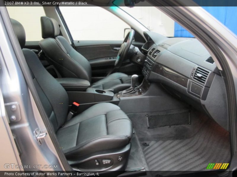 Silver Grey Metallic / Black 2007 BMW X3 3.0si