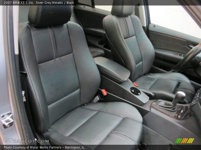 Silver Grey Metallic / Black 2007 BMW X3 3.0si