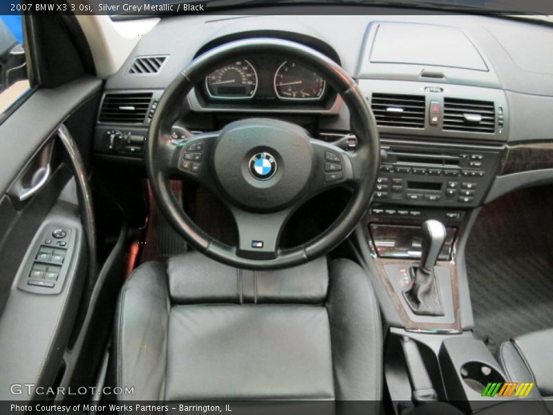 Silver Grey Metallic / Black 2007 BMW X3 3.0si