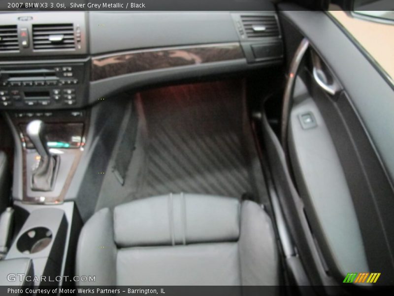 Silver Grey Metallic / Black 2007 BMW X3 3.0si