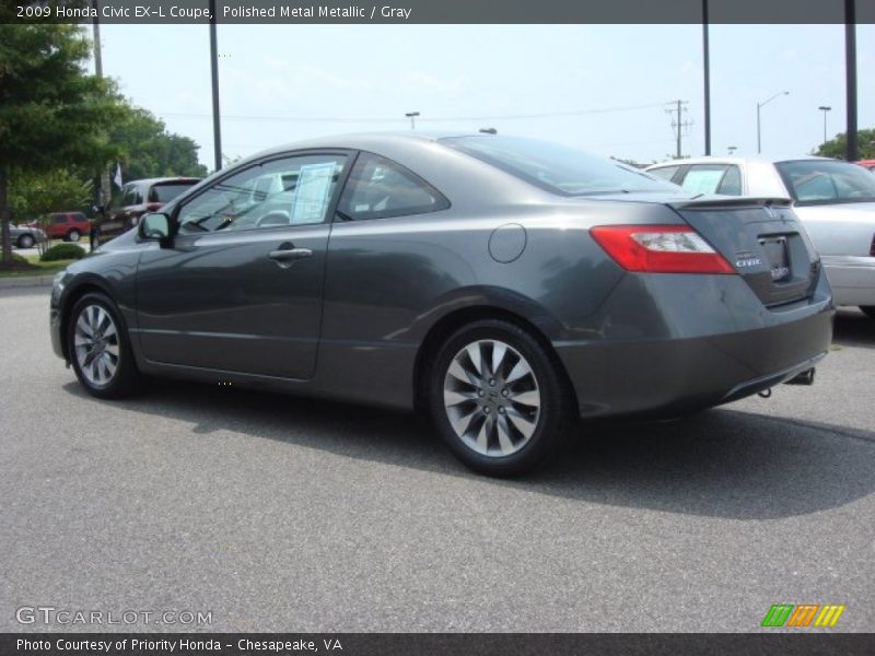 Polished Metal Metallic / Gray 2009 Honda Civic EX-L Coupe