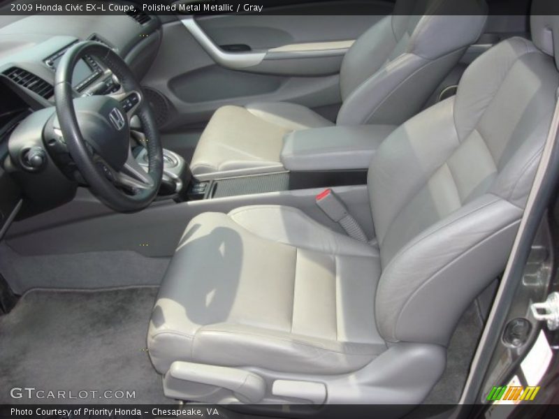 Polished Metal Metallic / Gray 2009 Honda Civic EX-L Coupe
