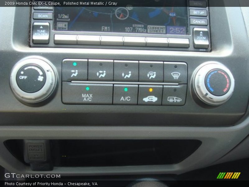 Polished Metal Metallic / Gray 2009 Honda Civic EX-L Coupe