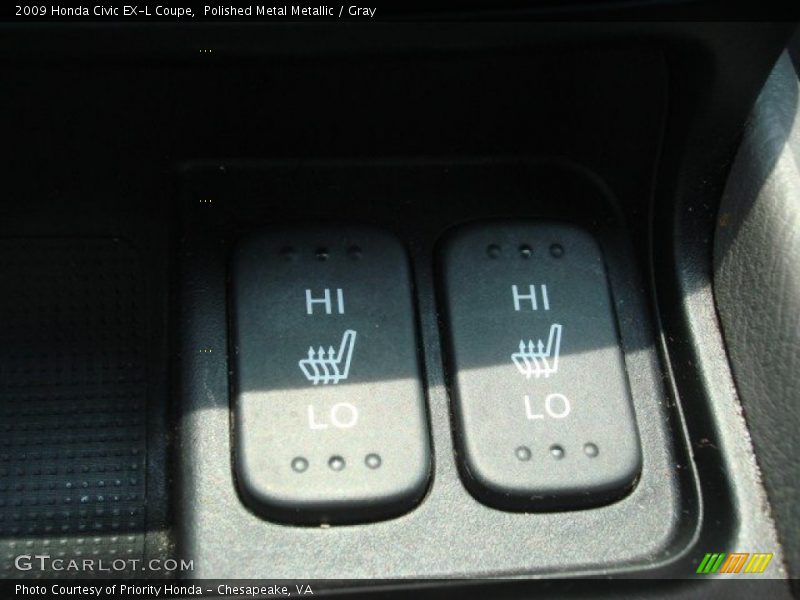 Polished Metal Metallic / Gray 2009 Honda Civic EX-L Coupe