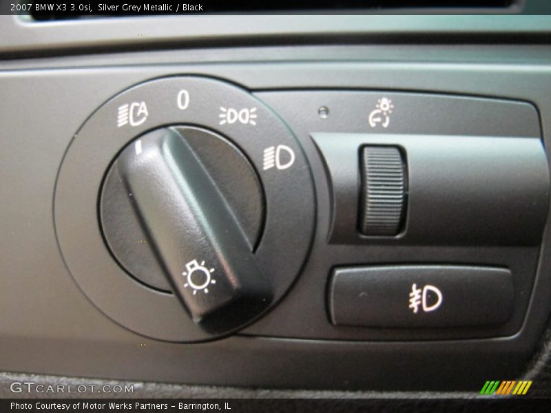 Silver Grey Metallic / Black 2007 BMW X3 3.0si