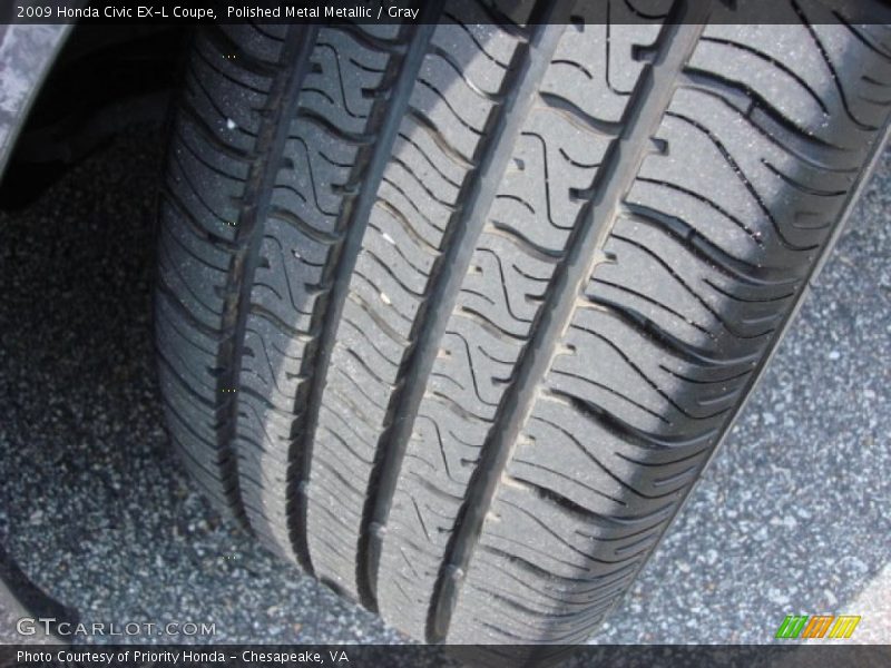 Polished Metal Metallic / Gray 2009 Honda Civic EX-L Coupe