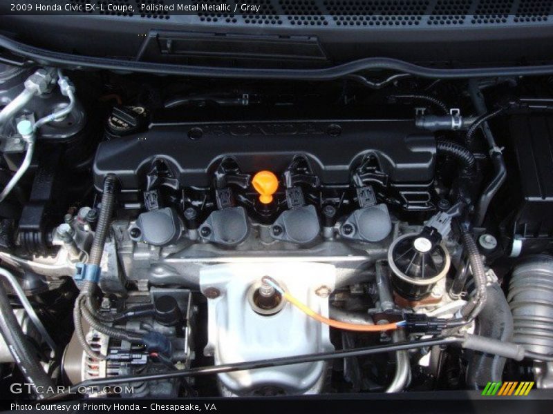 Polished Metal Metallic / Gray 2009 Honda Civic EX-L Coupe