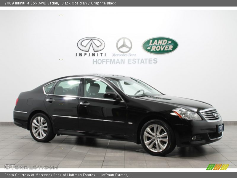 Black Obsidian / Graphite Black 2009 Infiniti M 35x AWD Sedan
