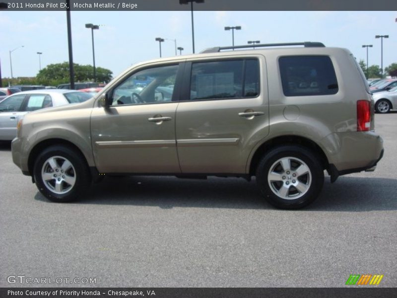 Mocha Metallic / Beige 2011 Honda Pilot EX