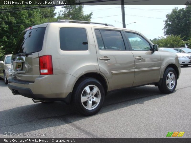 Mocha Metallic / Beige 2011 Honda Pilot EX