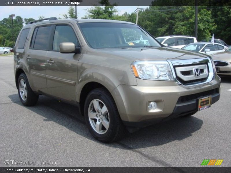 Mocha Metallic / Beige 2011 Honda Pilot EX