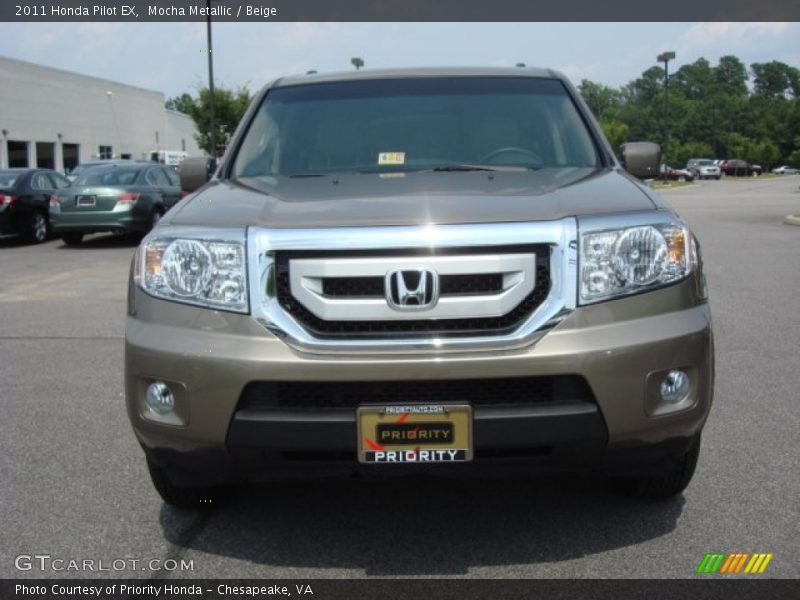 Mocha Metallic / Beige 2011 Honda Pilot EX