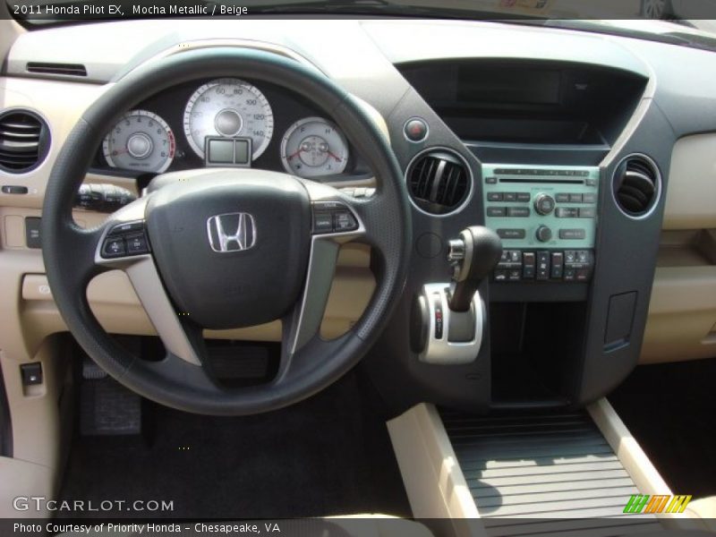 Mocha Metallic / Beige 2011 Honda Pilot EX