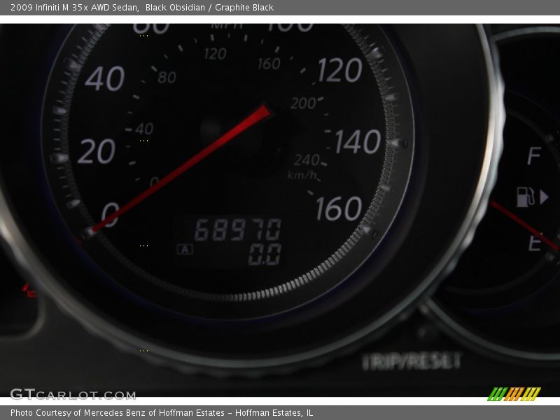 Black Obsidian / Graphite Black 2009 Infiniti M 35x AWD Sedan