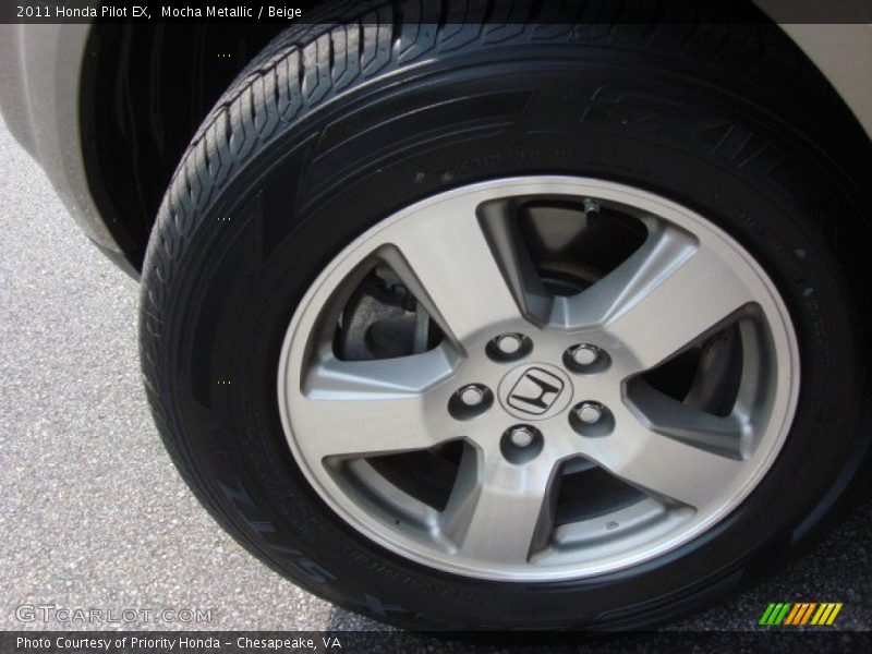 Mocha Metallic / Beige 2011 Honda Pilot EX