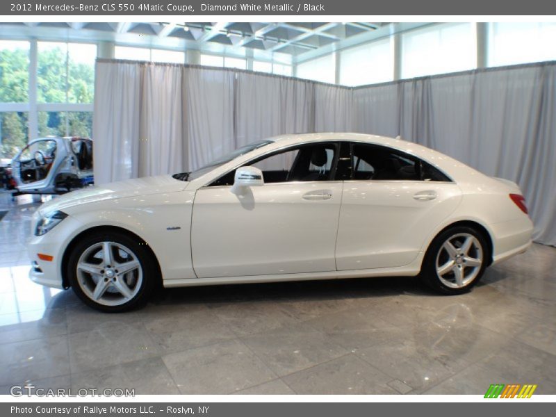 Diamond White Metallic / Black 2012 Mercedes-Benz CLS 550 4Matic Coupe