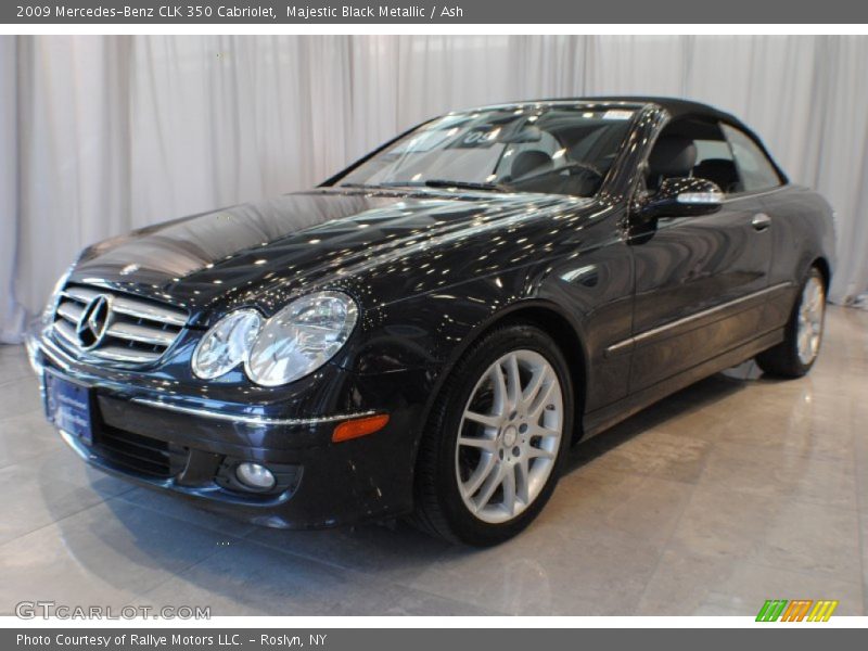 Majestic Black Metallic / Ash 2009 Mercedes-Benz CLK 350 Cabriolet