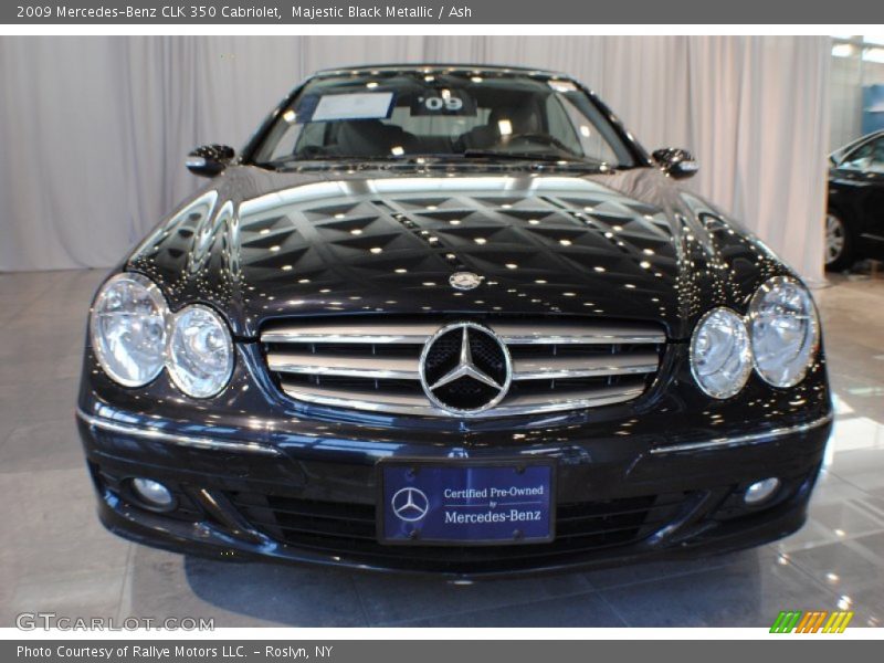 Majestic Black Metallic / Ash 2009 Mercedes-Benz CLK 350 Cabriolet