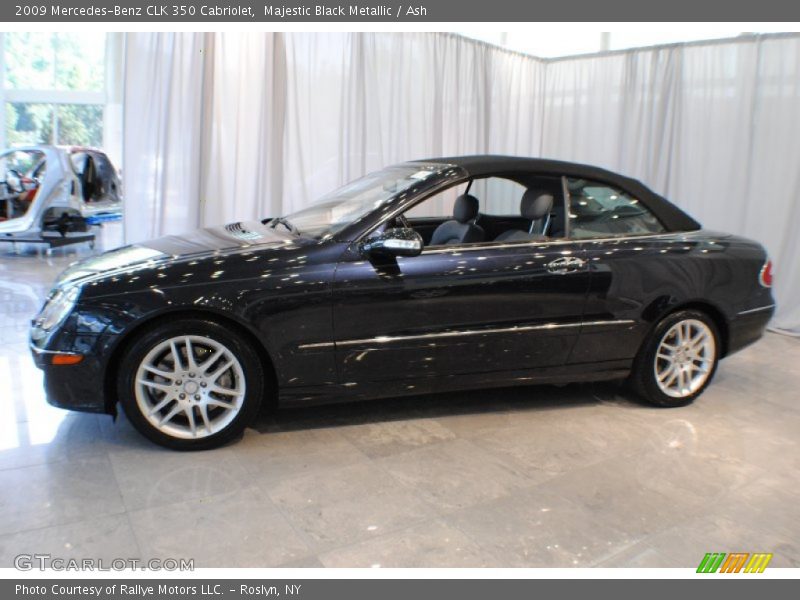 Majestic Black Metallic / Ash 2009 Mercedes-Benz CLK 350 Cabriolet