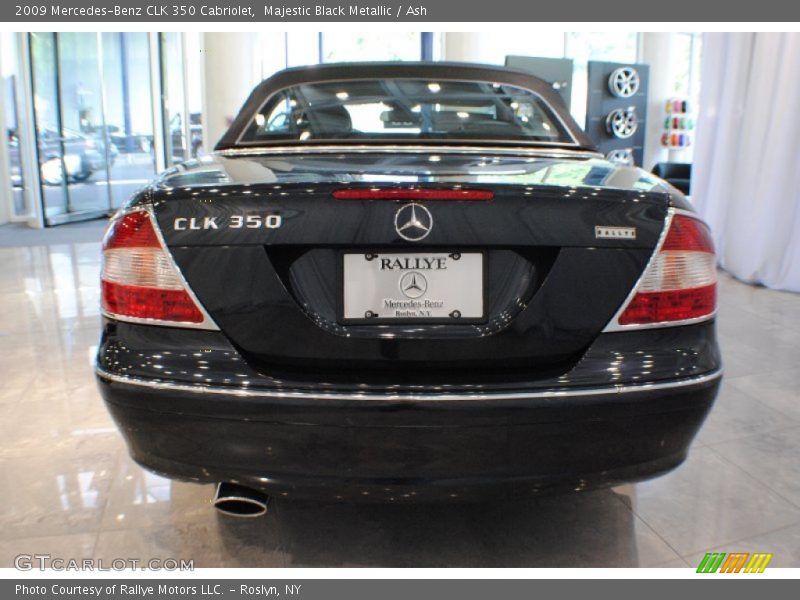 Majestic Black Metallic / Ash 2009 Mercedes-Benz CLK 350 Cabriolet