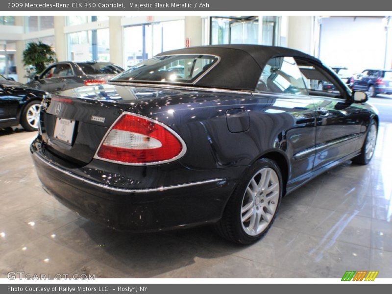 Majestic Black Metallic / Ash 2009 Mercedes-Benz CLK 350 Cabriolet