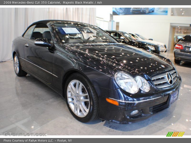 Majestic Black Metallic / Ash 2009 Mercedes-Benz CLK 350 Cabriolet