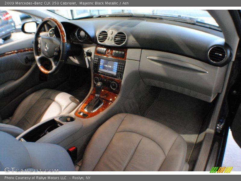 Majestic Black Metallic / Ash 2009 Mercedes-Benz CLK 350 Cabriolet