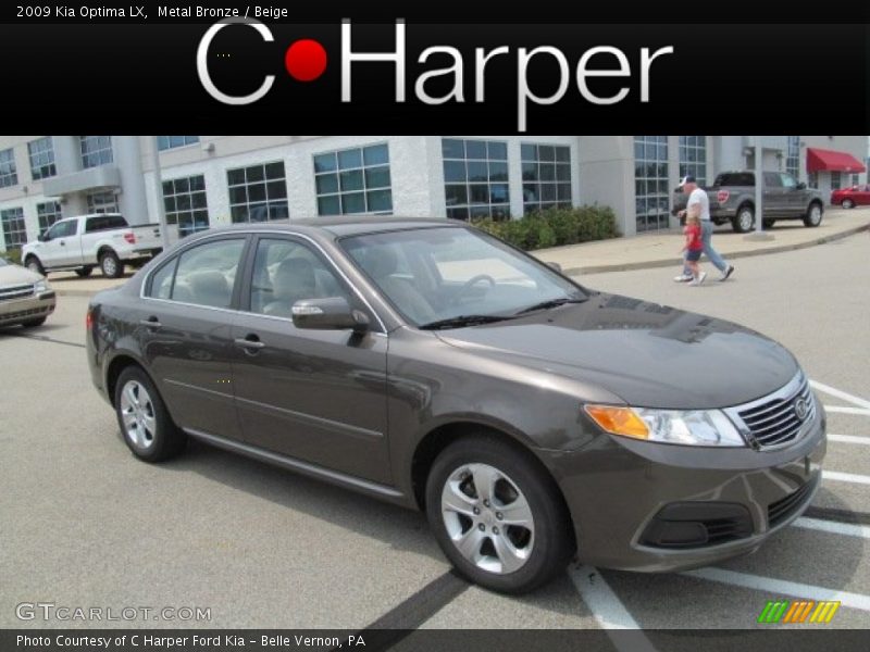 Metal Bronze / Beige 2009 Kia Optima LX