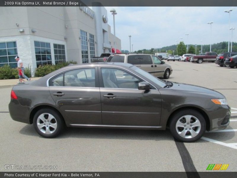Metal Bronze / Beige 2009 Kia Optima LX
