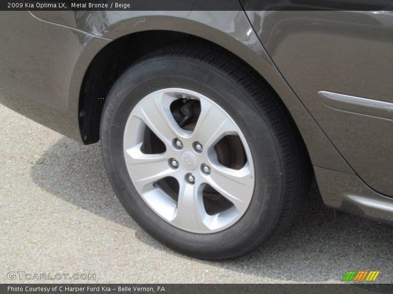 Metal Bronze / Beige 2009 Kia Optima LX