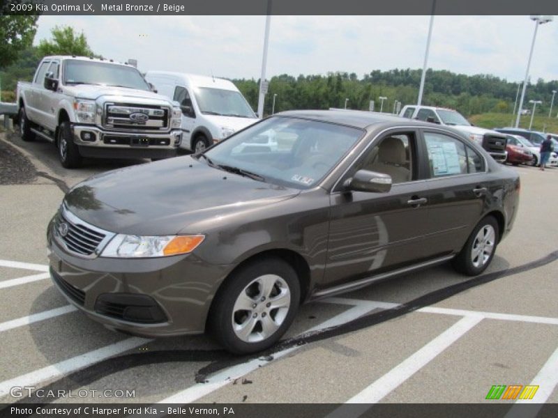 Metal Bronze / Beige 2009 Kia Optima LX