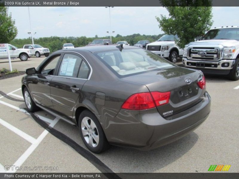 Metal Bronze / Beige 2009 Kia Optima LX