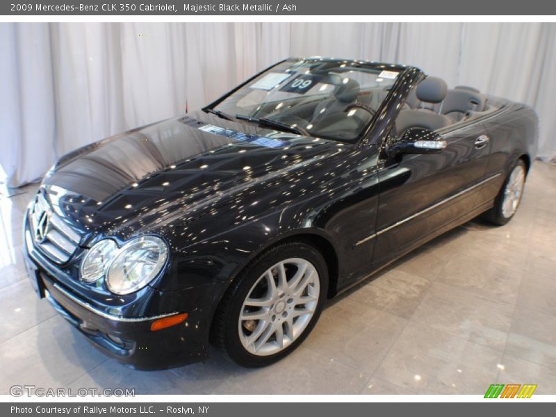 Majestic Black Metallic / Ash 2009 Mercedes-Benz CLK 350 Cabriolet