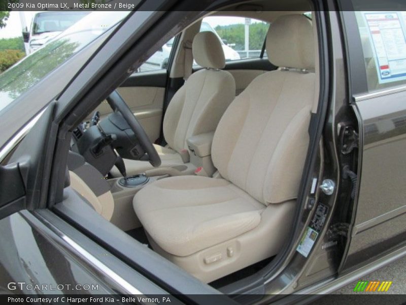 Metal Bronze / Beige 2009 Kia Optima LX