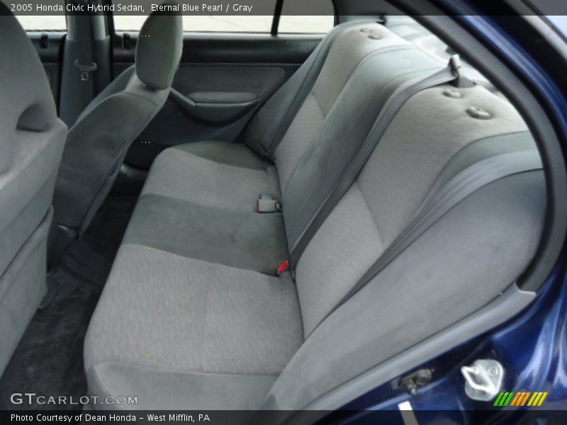 Eternal Blue Pearl / Gray 2005 Honda Civic Hybrid Sedan